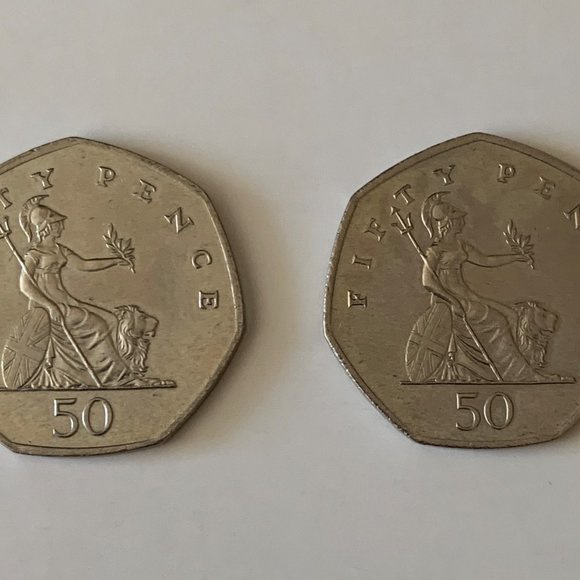 Fifty Pence 50p Coins - 1997 - United Kingdom UK - Queen Elizabeth II - Picture 4 of 4